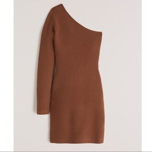 Abercrombie & Fitch Women's One Shoulder Sweater Dress Long Sleeve Bodycon Small